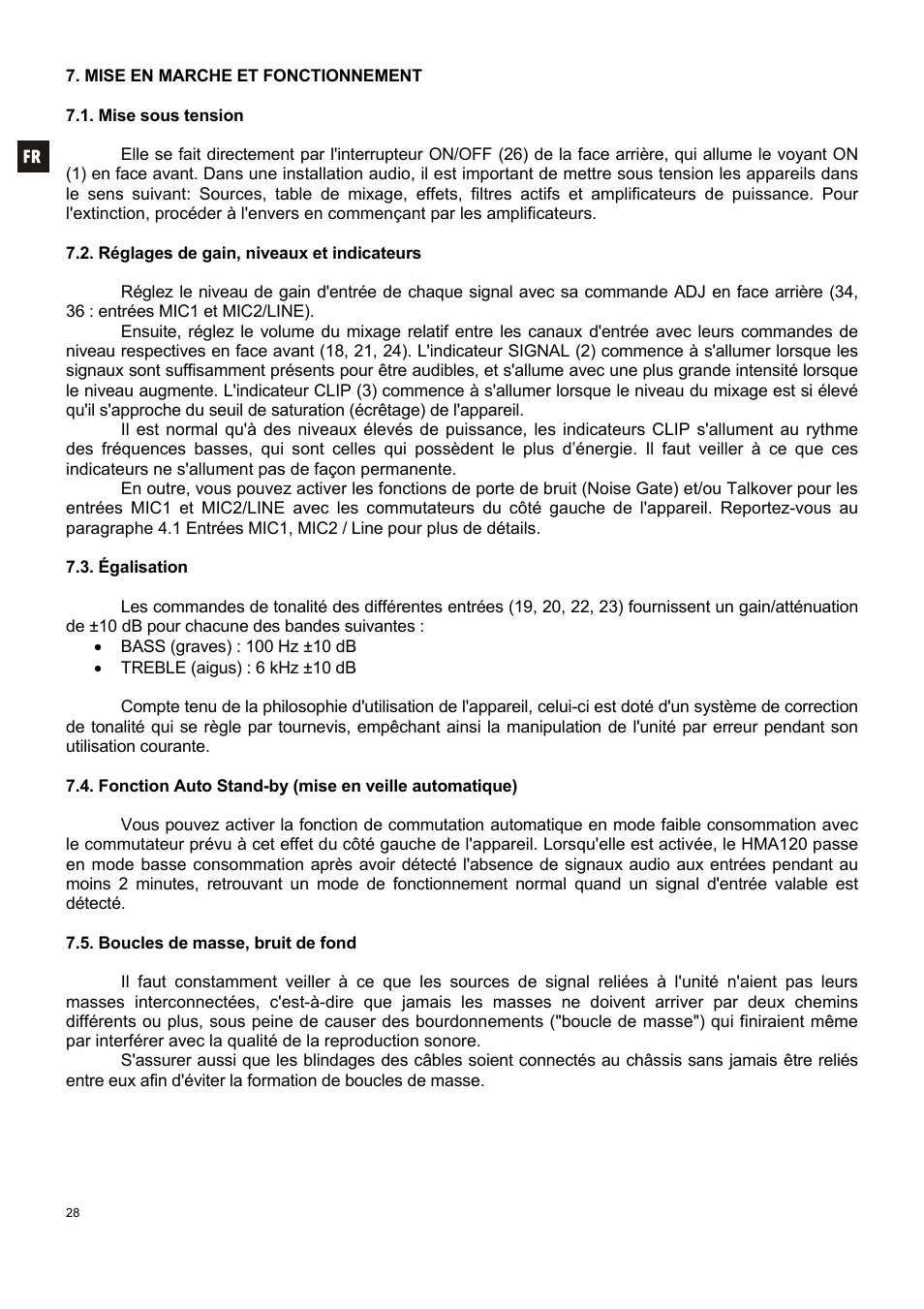 Ecler HMA120 User Manual | Page 28 / 46