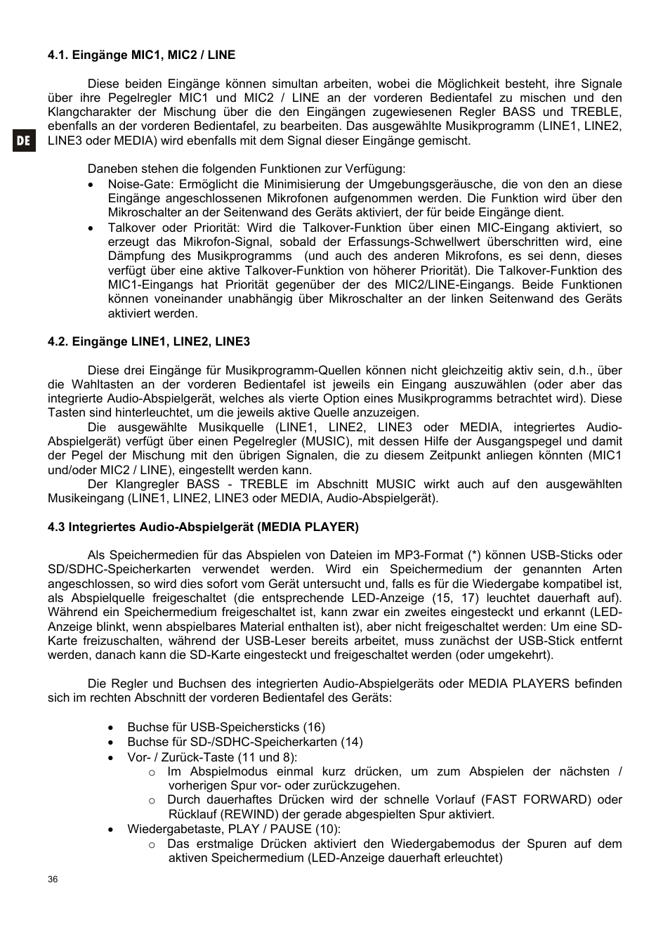 Ecler HMA120 User Manual | Page 36 / 46