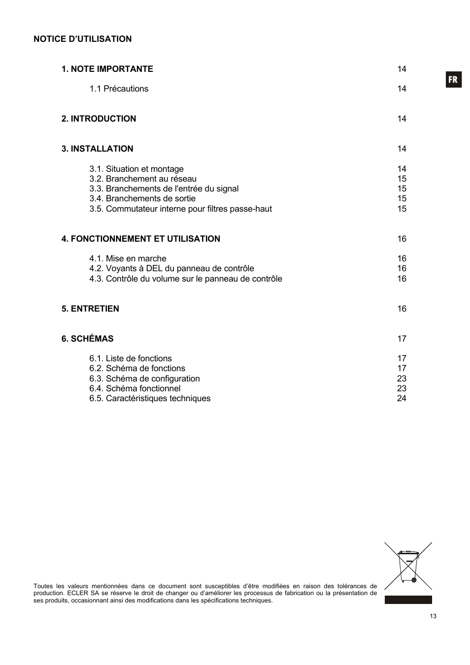 Ecler HSA300 User Manual | Page 13 / 24