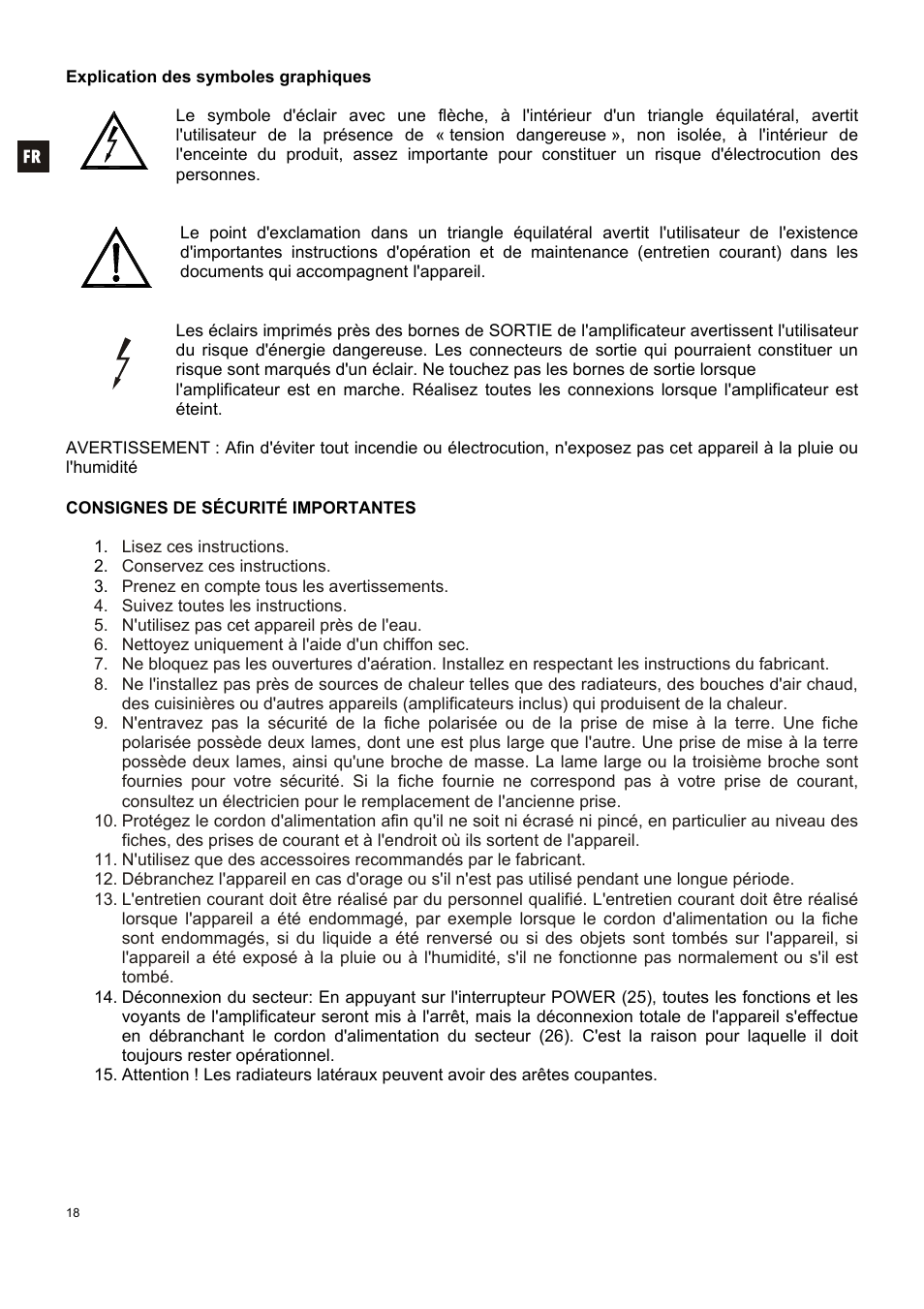 Ecler HZA4-70F User Manual | Page 18 / 36