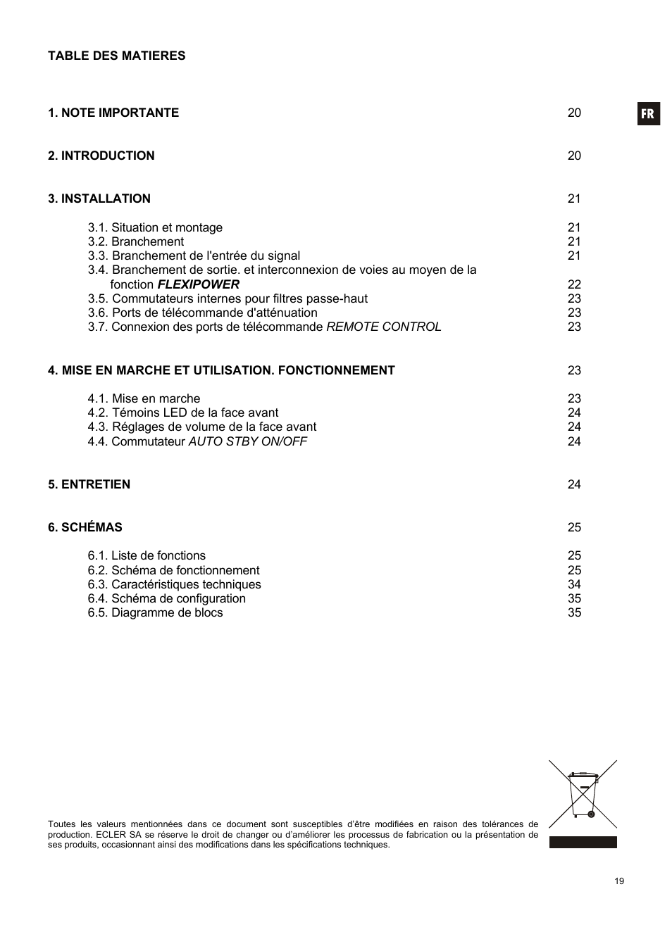 Ecler HZA4-70F User Manual | Page 19 / 36