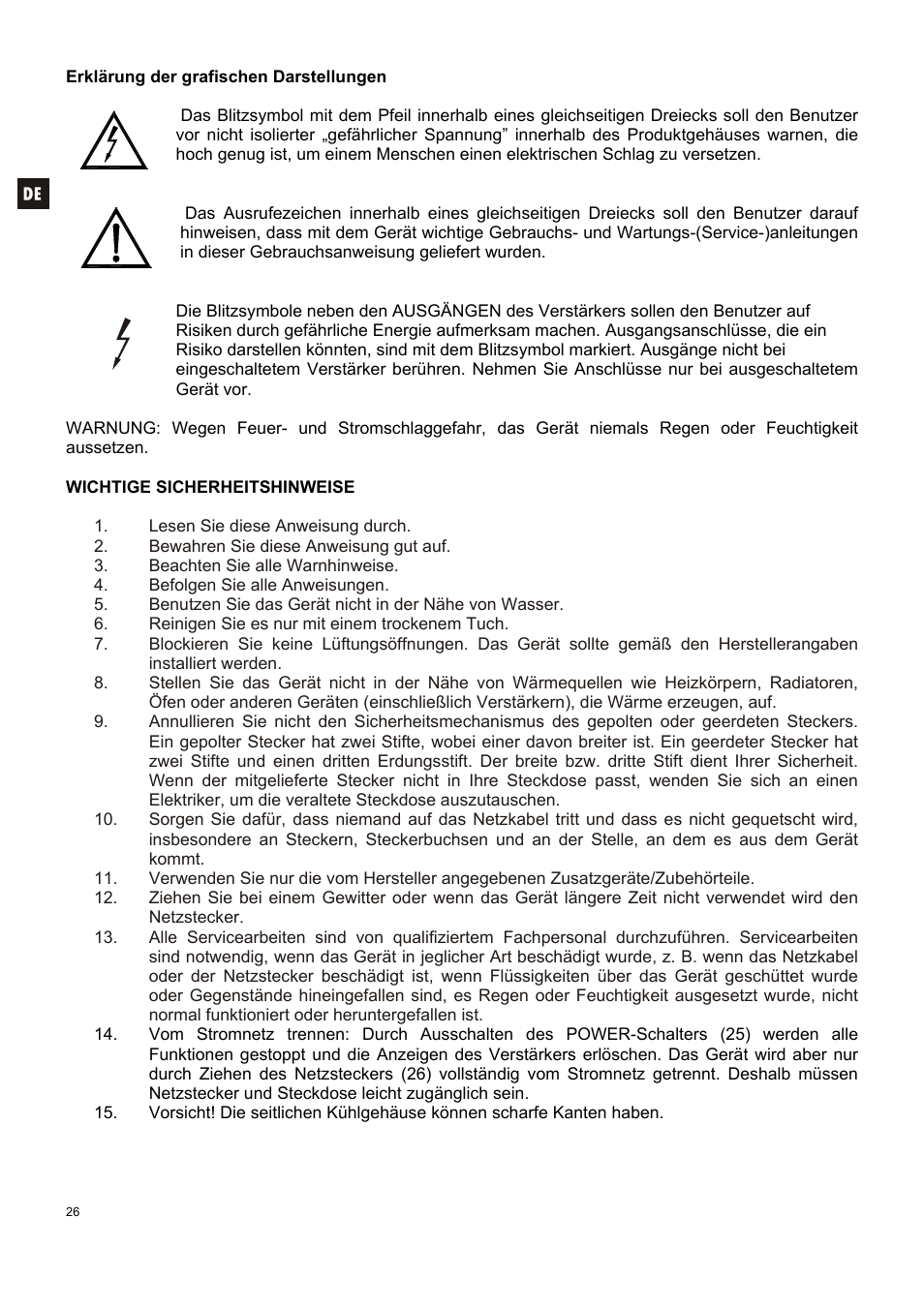 Ecler HZA4-70F User Manual | Page 26 / 36