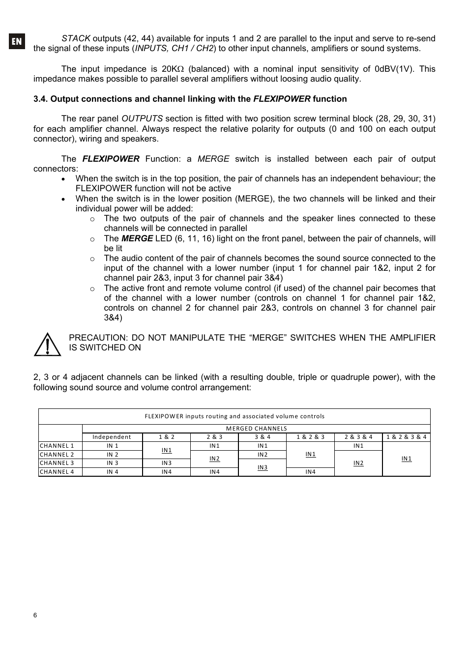 Ecler HZA4-70F User Manual | Page 6 / 36