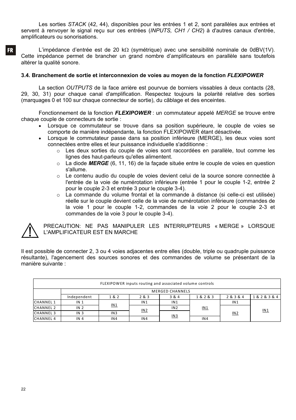 Ecler HZA4-120F User Manual | Page 22 / 36