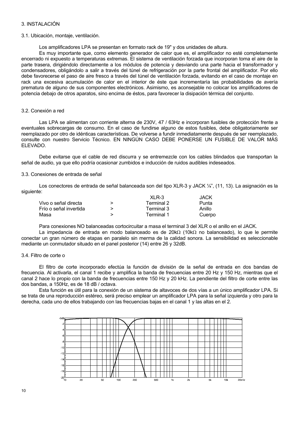 Ecler LPA SERIES User Manual | Page 10 / 28
