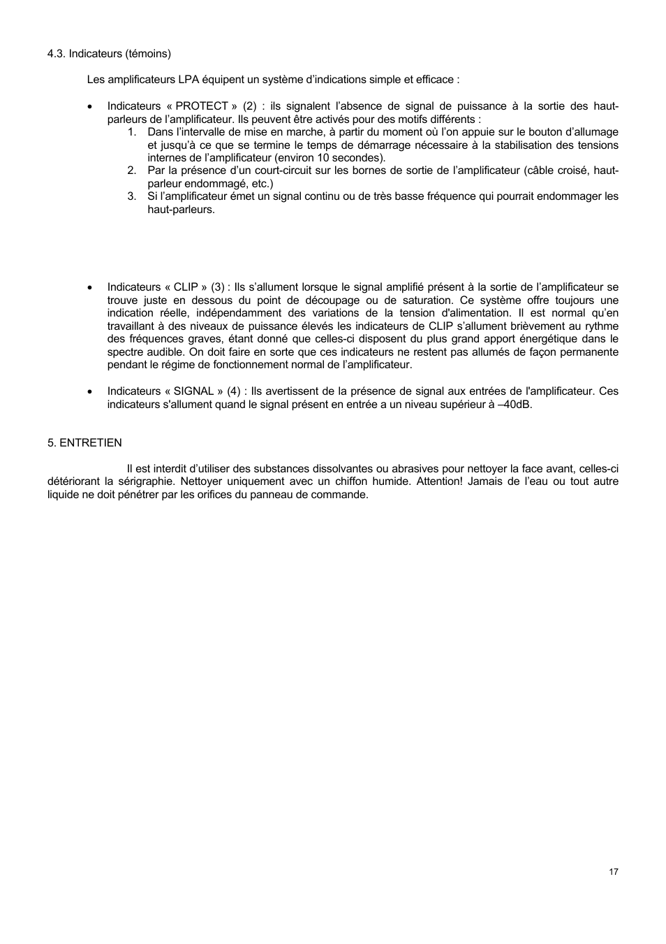 Ecler LPA SERIES User Manual | Page 17 / 28