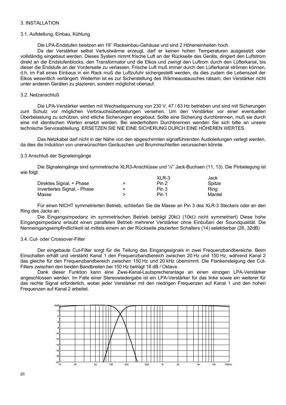 Ecler LPA SERIES User Manual | Page 20 / 28