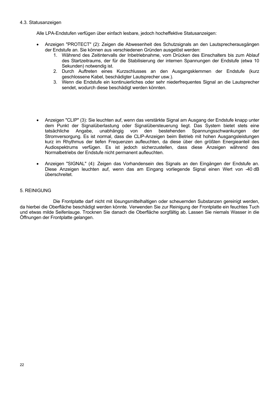 Ecler LPA SERIES User Manual | Page 22 / 28