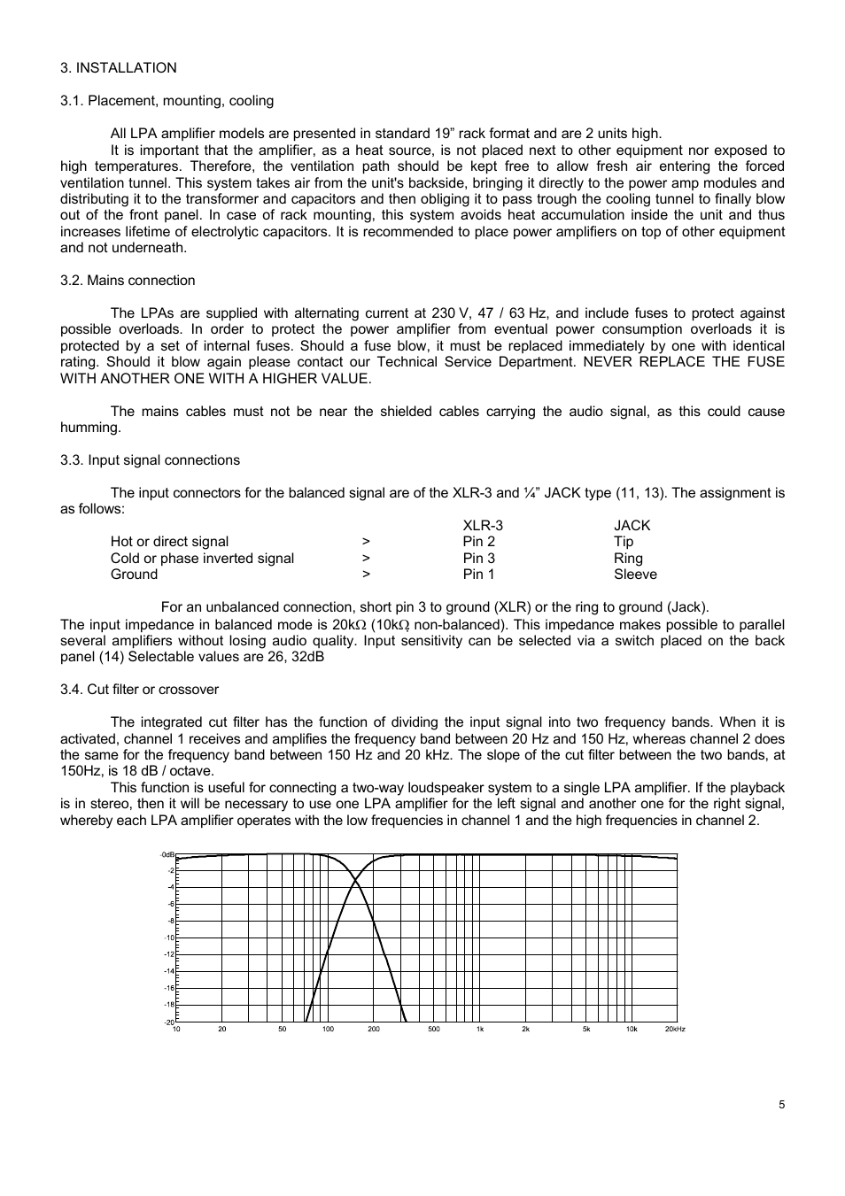 Ecler LPA SERIES User Manual | Page 5 / 28