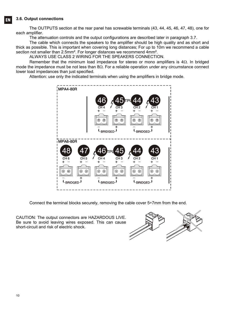 Ecler MPA 6-80R User Manual | Page 10 / 60