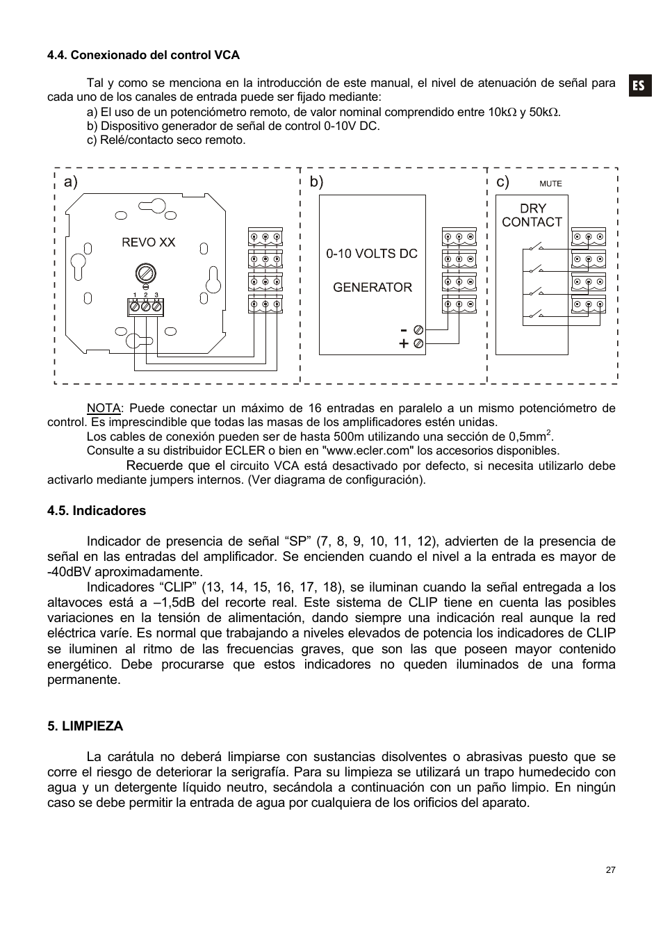 Ecler MPA 6-80R User Manual | Page 27 / 60