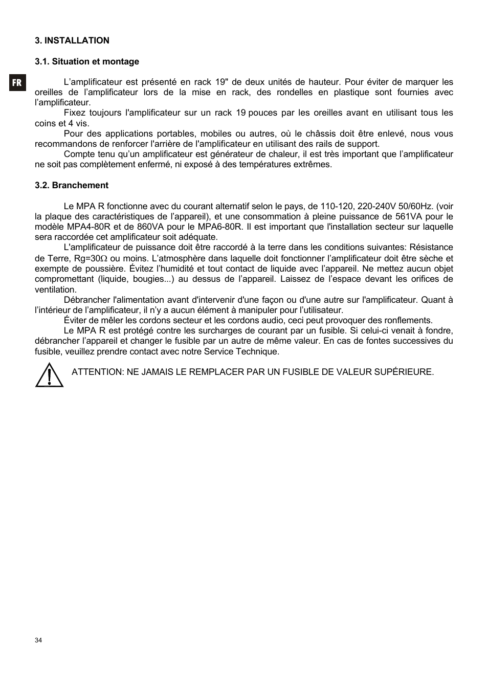 Ecler MPA 6-80R User Manual | Page 34 / 60