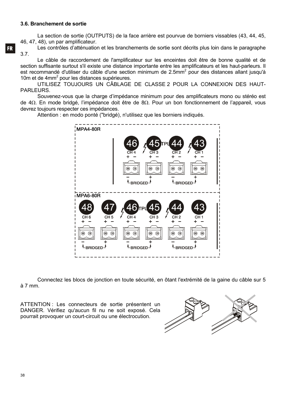 Ecler MPA 6-80R User Manual | Page 38 / 60