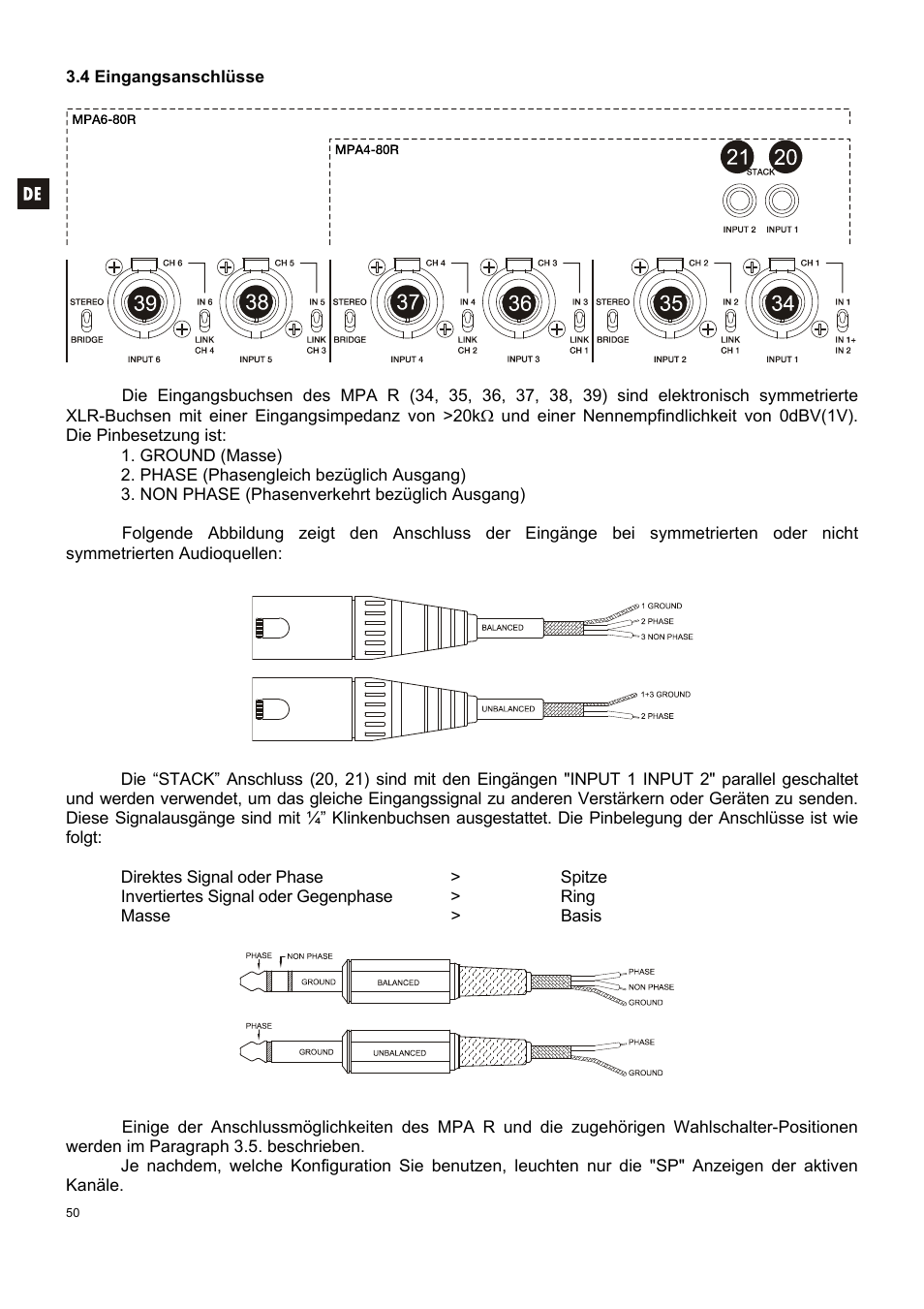 Ecler MPA 6-80R User Manual | Page 50 / 60