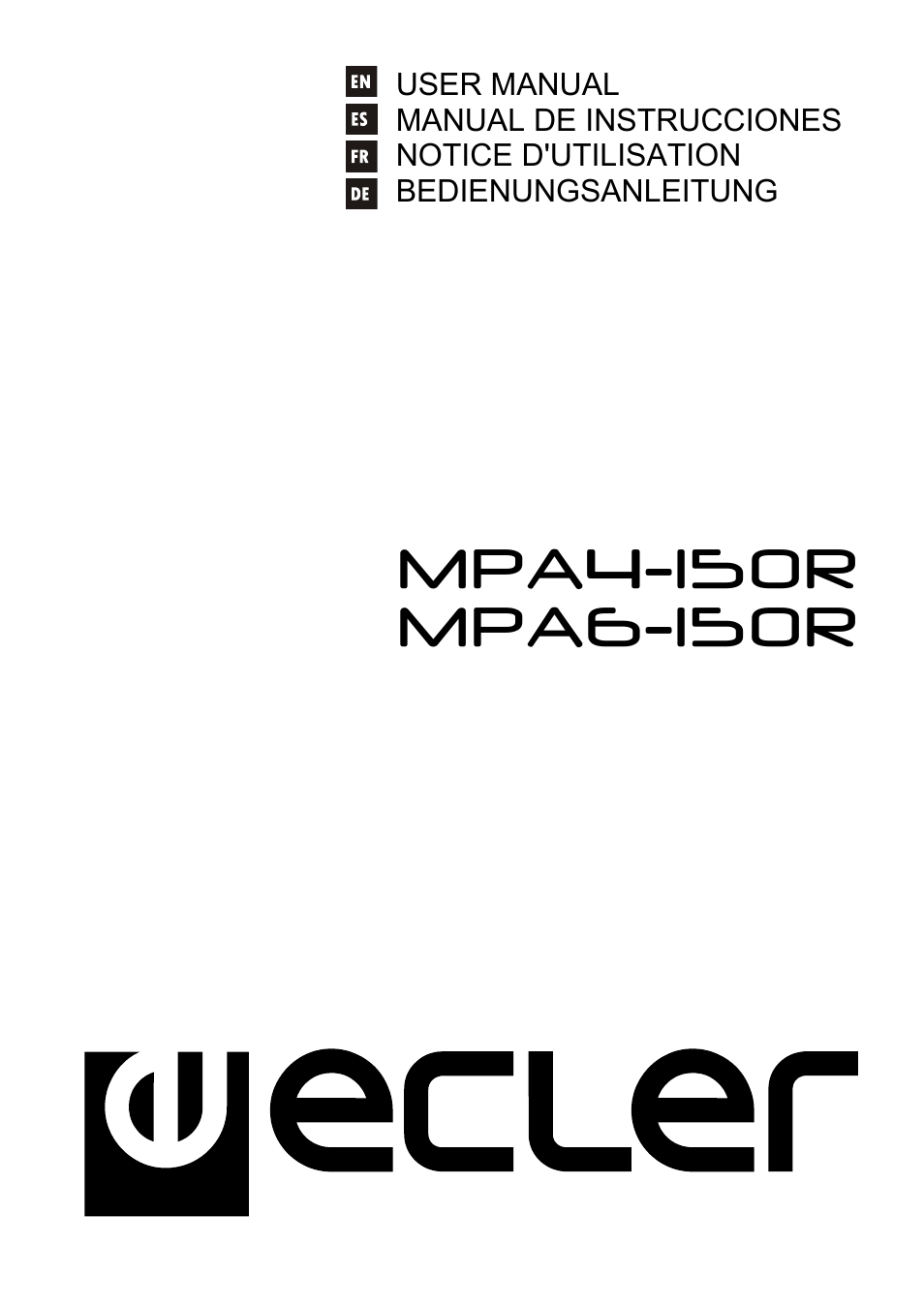 Ecler MPA6-150R User Manual | 68 pages