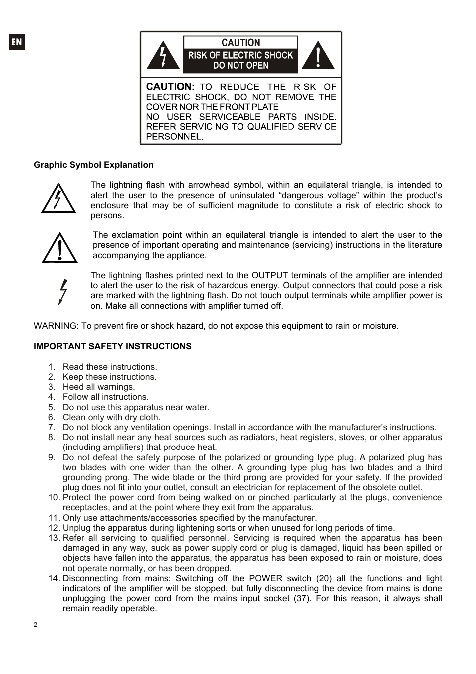 Ecler MPA6-150R User Manual | Page 2 / 68