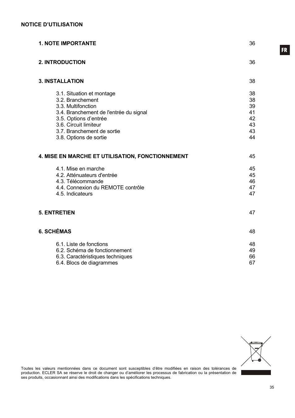 Ecler MPA6-150R User Manual | Page 35 / 68