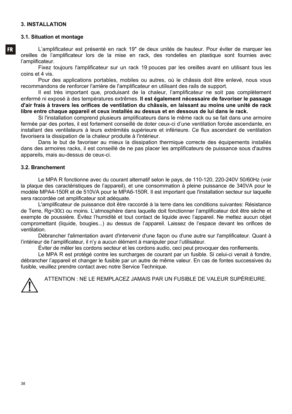 Ecler MPA6-150R User Manual | Page 38 / 68