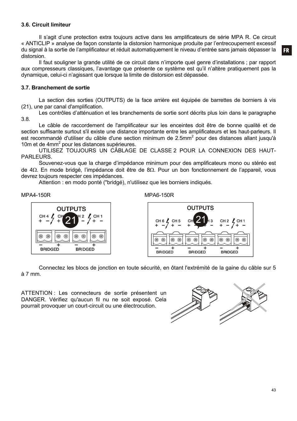 Ecler MPA6-150R User Manual | Page 43 / 68