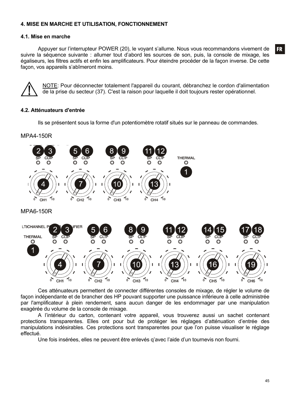 Ecler MPA6-150R User Manual | Page 45 / 68