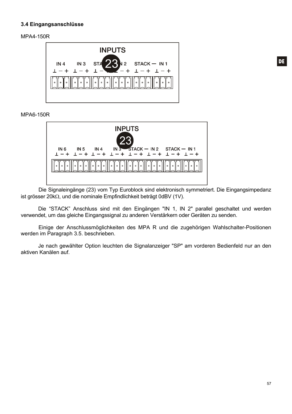 Ecler MPA6-150R User Manual | Page 57 / 68