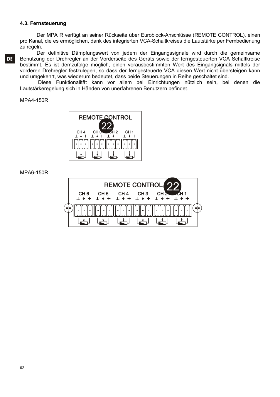 Ecler MPA6-150R User Manual | Page 62 / 68