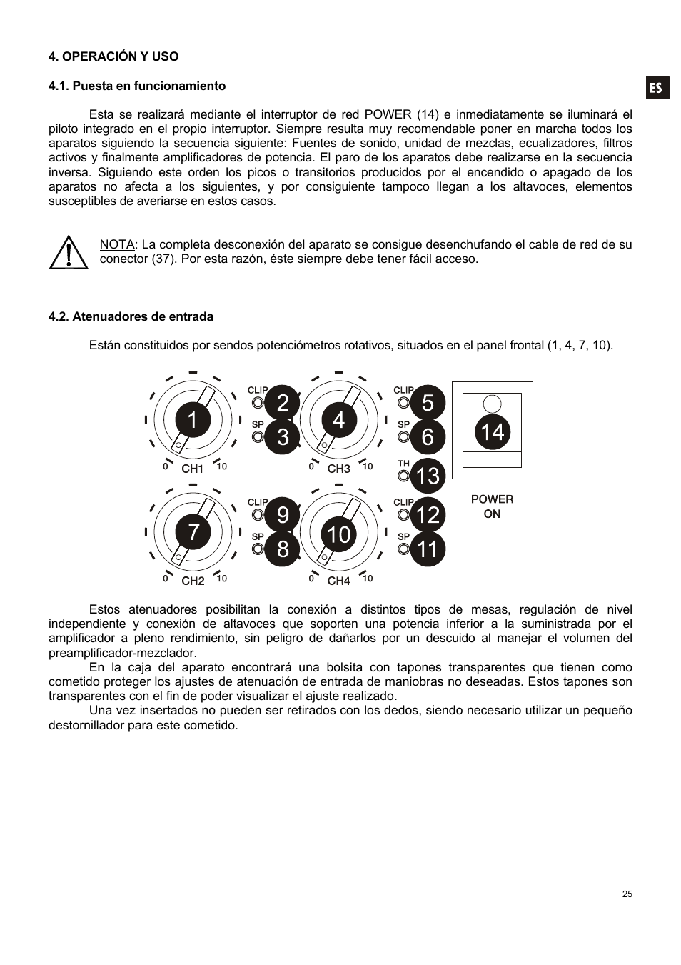 Ecler MPA 4-400R User Manual | Page 25 / 60