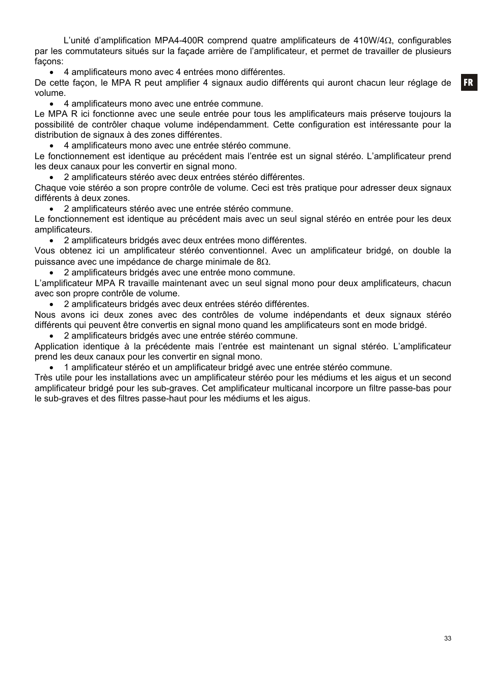 Ecler MPA 4-400R User Manual | Page 33 / 60