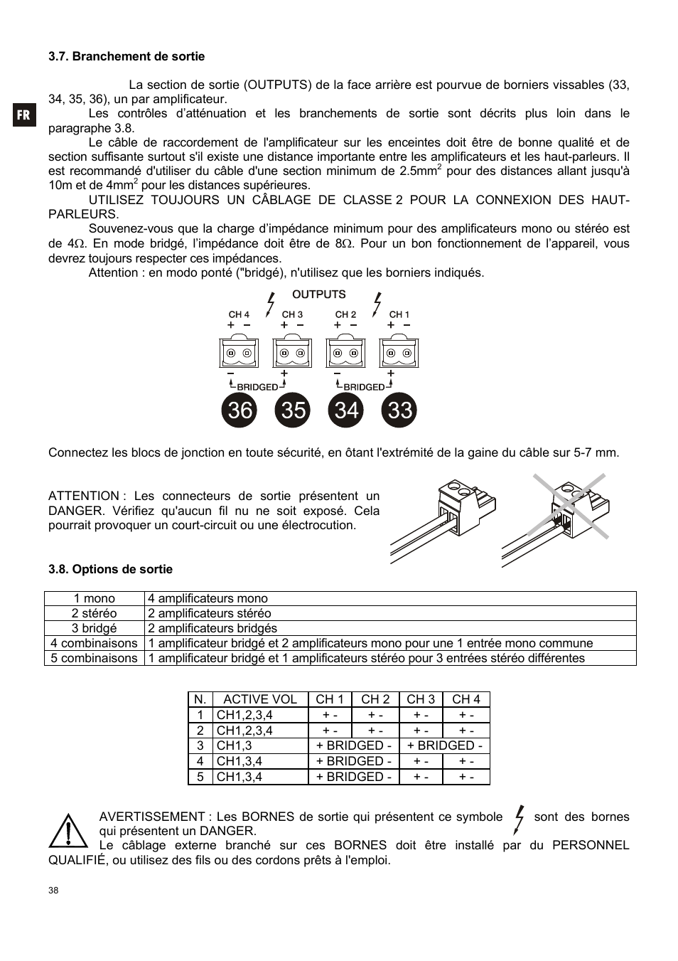 Ecler MPA 4-400R User Manual | Page 38 / 60