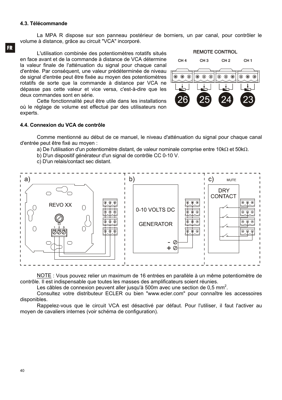 Ecler MPA 4-400R User Manual | Page 40 / 60