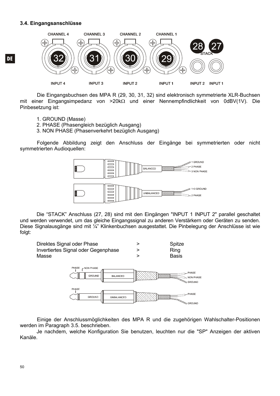 Ecler MPA 4-400R User Manual | Page 50 / 60