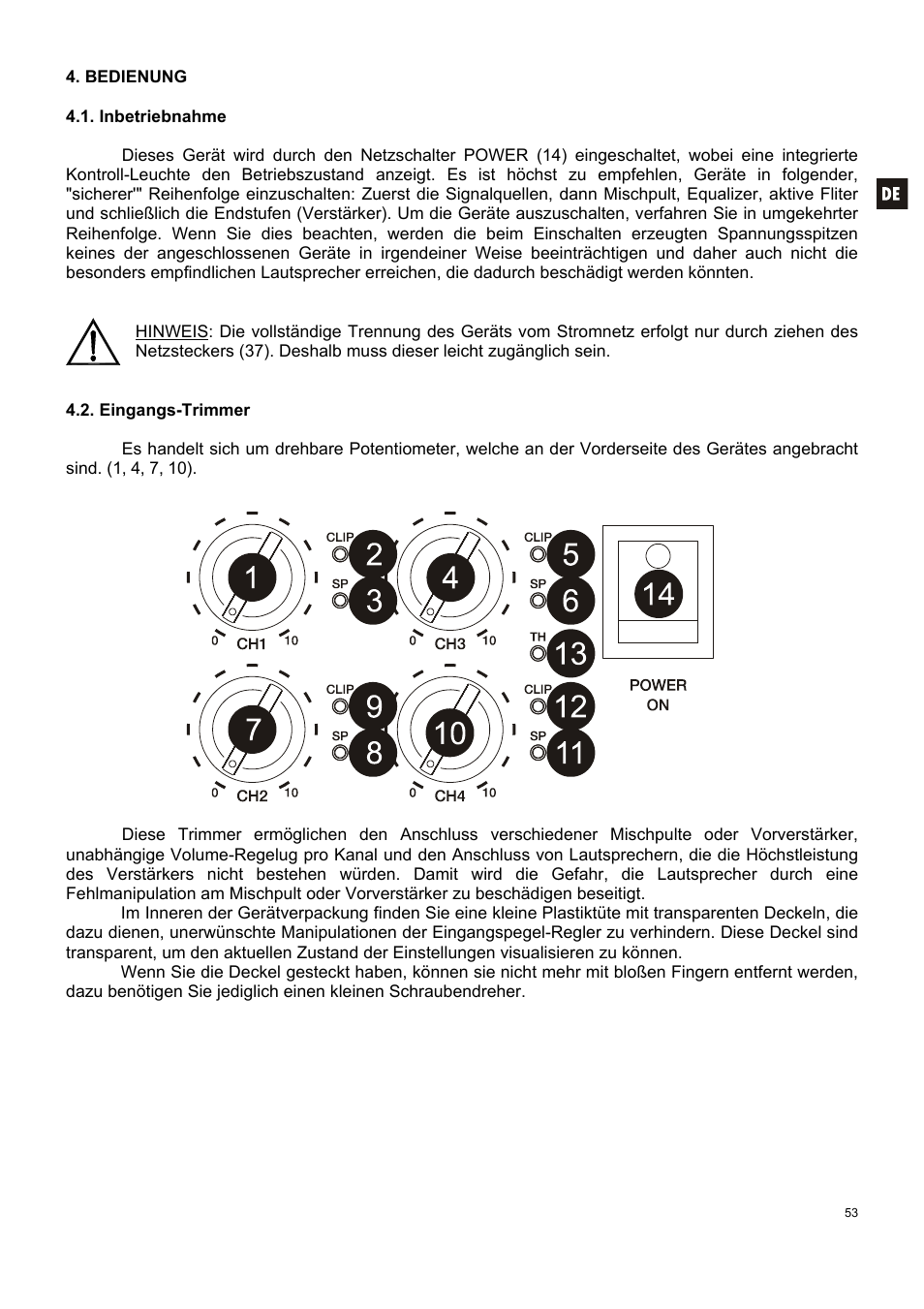 Ecler MPA 4-400R User Manual | Page 53 / 60