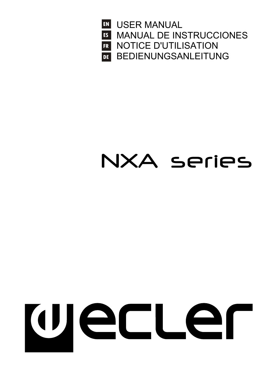 Ecler NXA SERIES User Manual | 46 pages