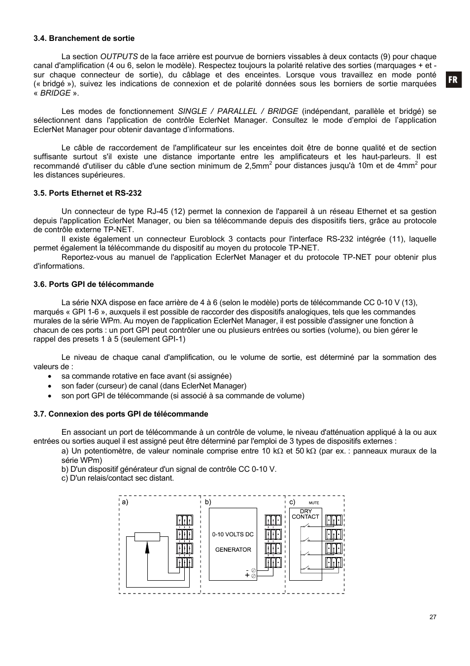 Ecler NXA SERIES User Manual | Page 27 / 46