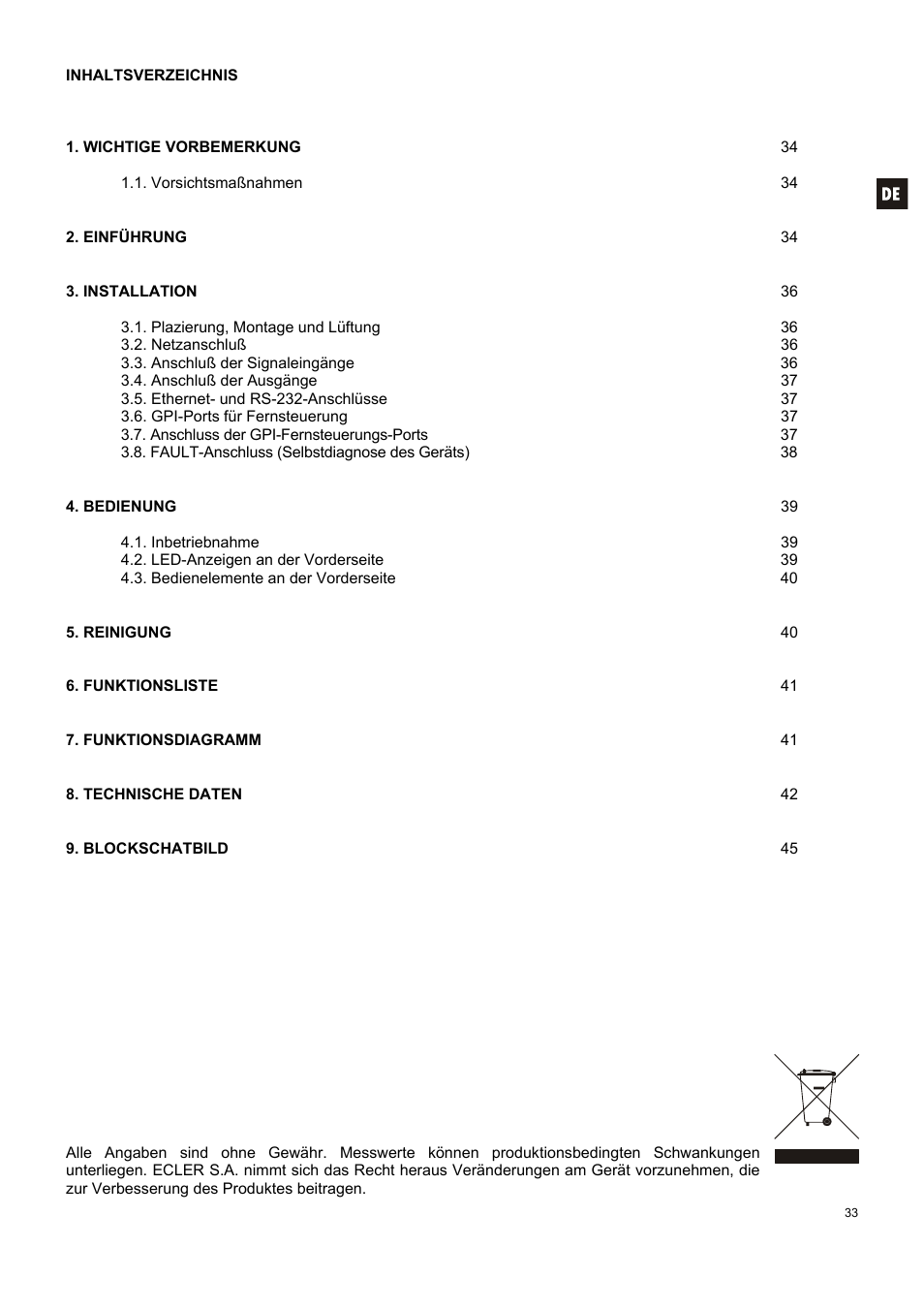 Ecler NXA SERIES User Manual | Page 33 / 46