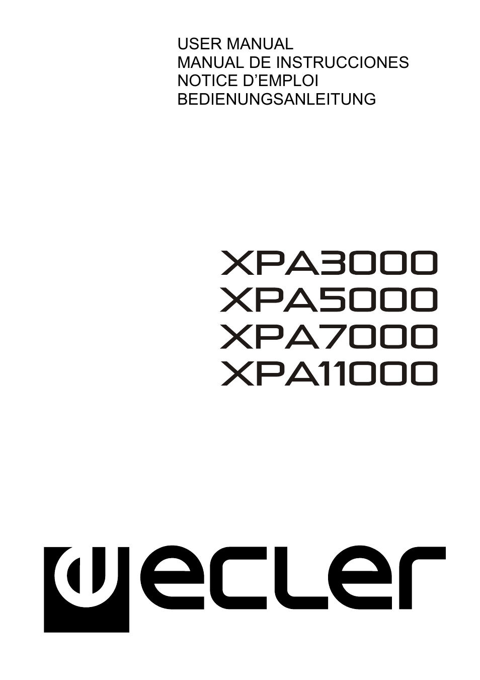 Ecler XPA SERIES User Manual | 28 pages