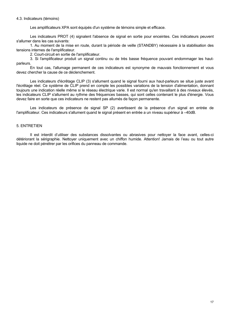 Ecler XPA SERIES User Manual | Page 17 / 28