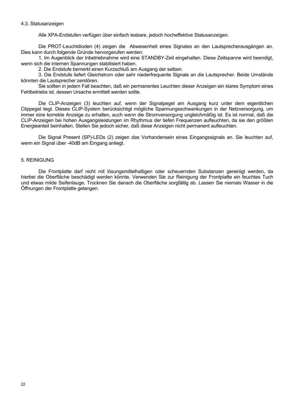 Ecler XPA SERIES User Manual | Page 22 / 28