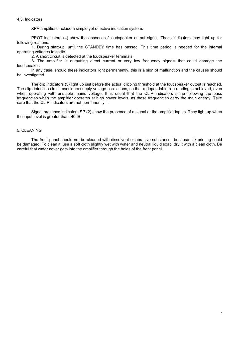 Ecler XPA SERIES User Manual | Page 7 / 28