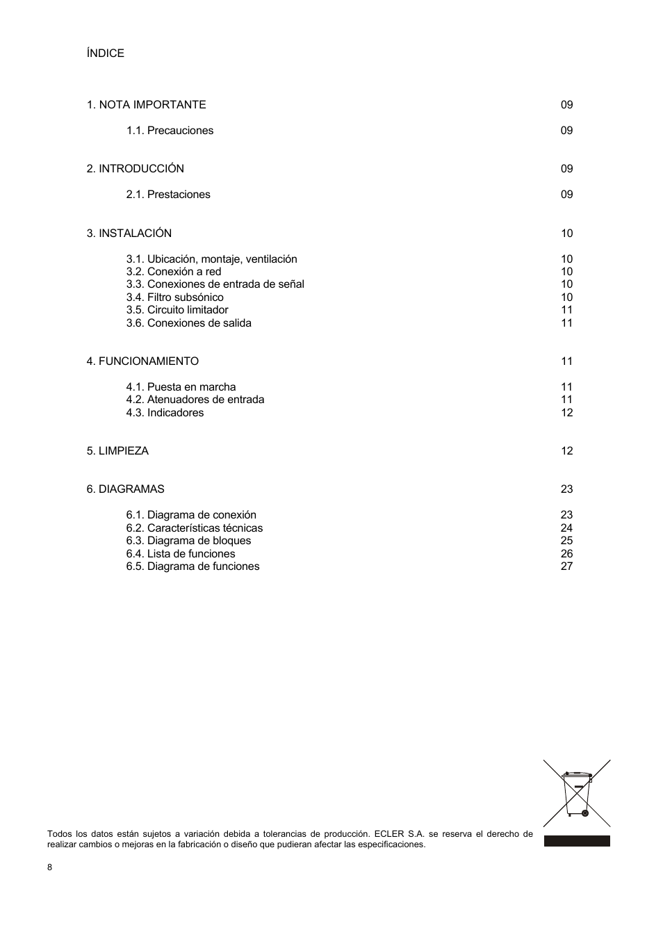 Ecler XPA SERIES User Manual | Page 8 / 28