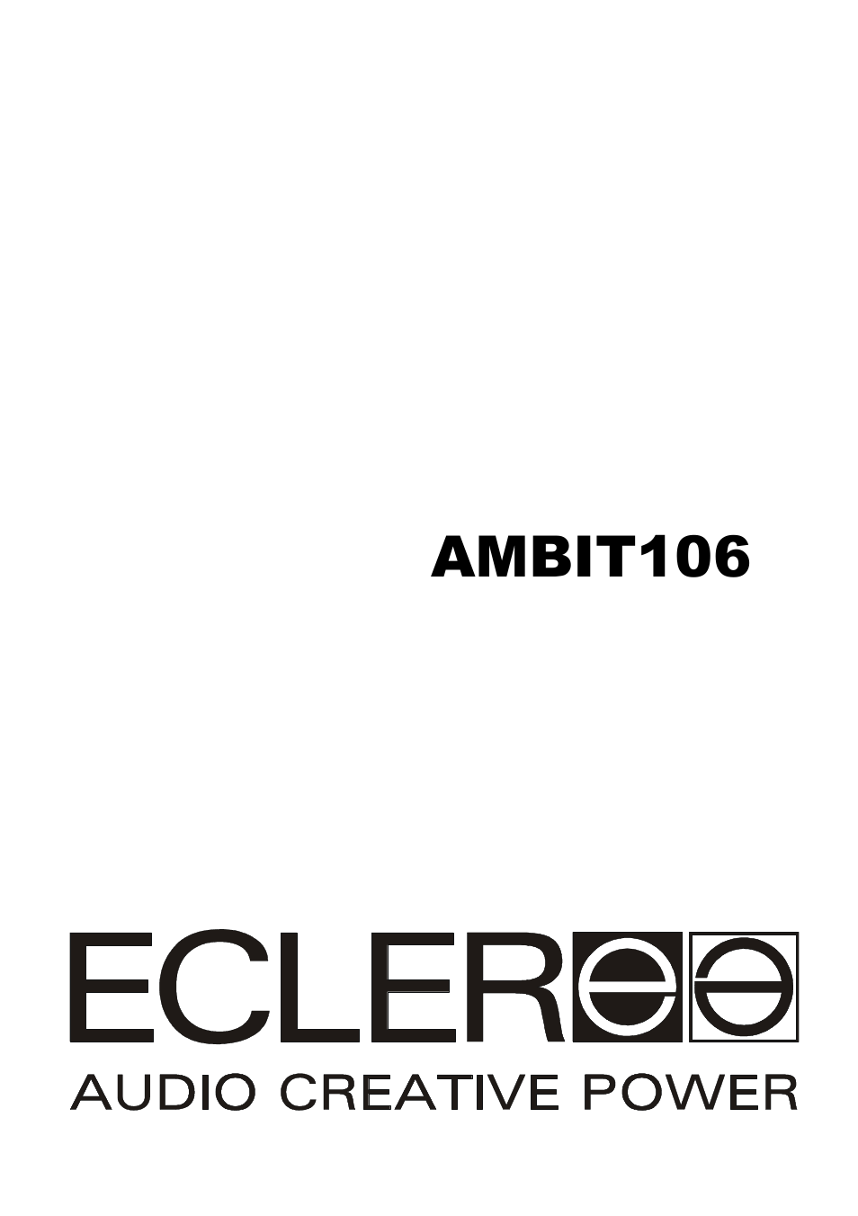 Ecler AMBIT106 User Manual | 24 pages