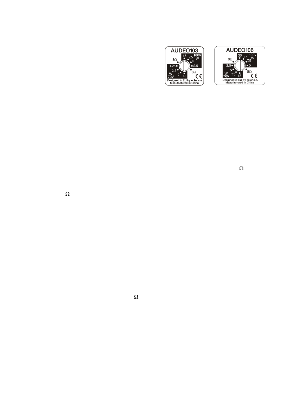 Attention | Ecler AUDEO106 User Manual | Page 15 / 24