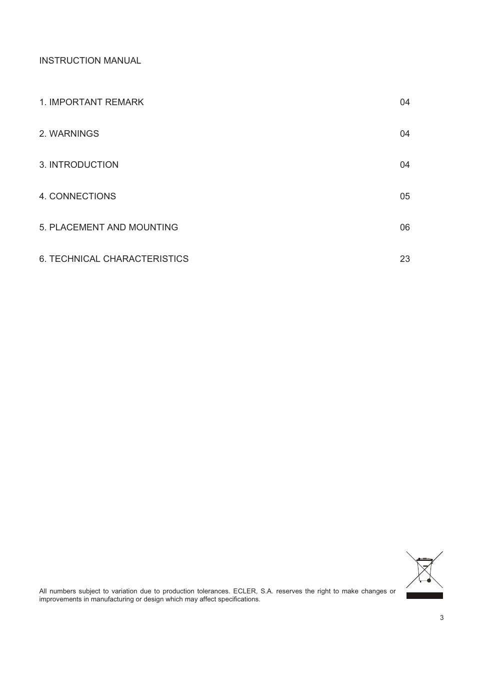 Ecler AUDEO108 User Manual | Page 3 / 24