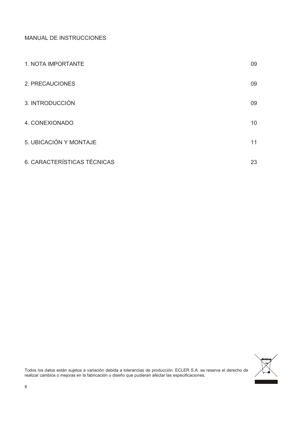 Ecler AUDEO108 User Manual | Page 8 / 24