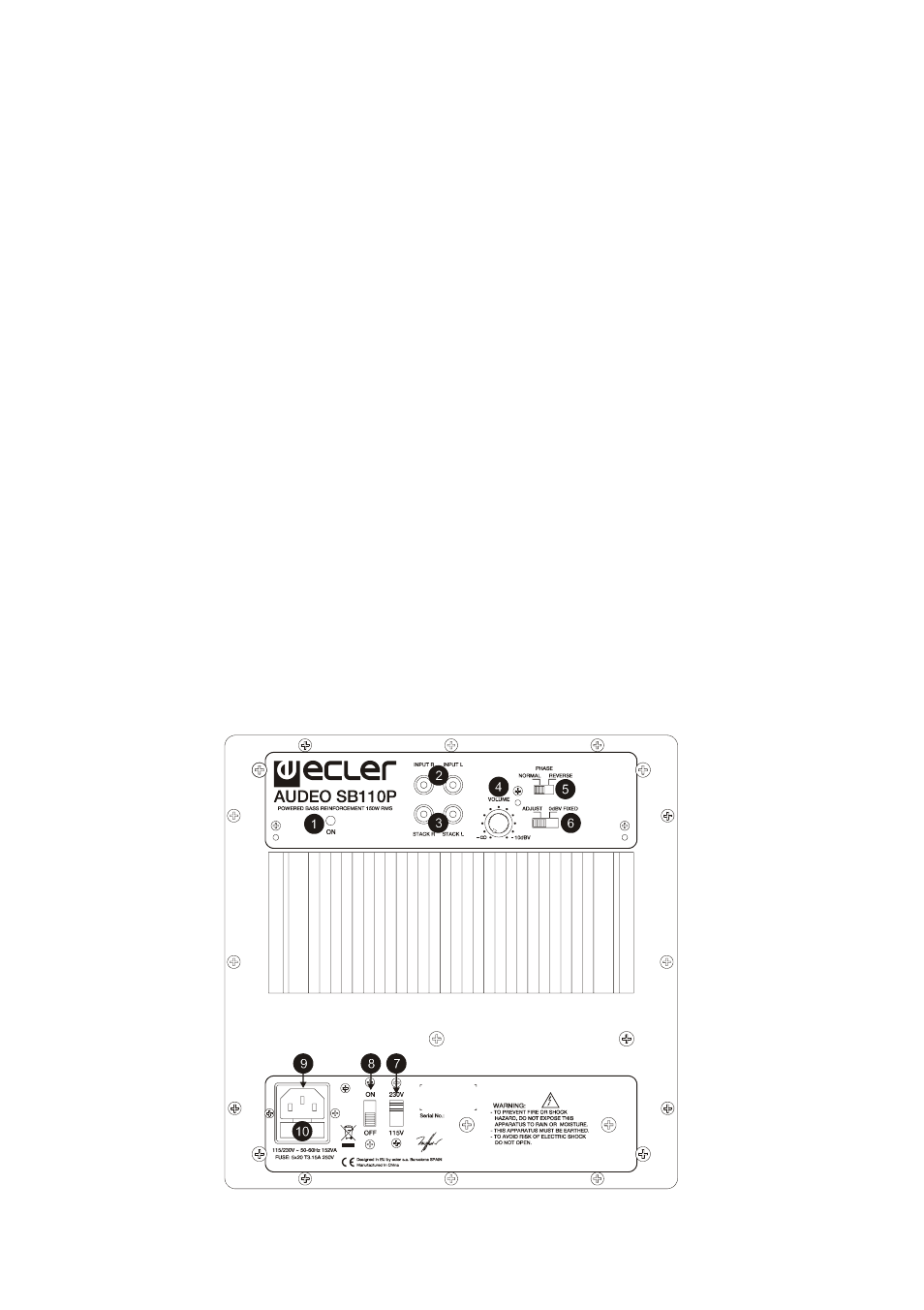 Ecler AUDEO SB110P User Manual | Page 15 / 16