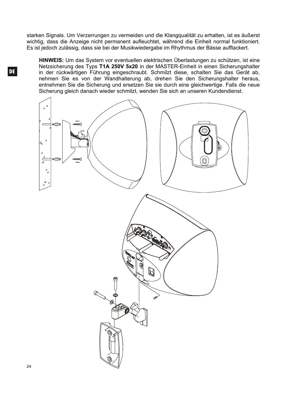 Ecler AUDEO106P User Manual | Page 24 / 28