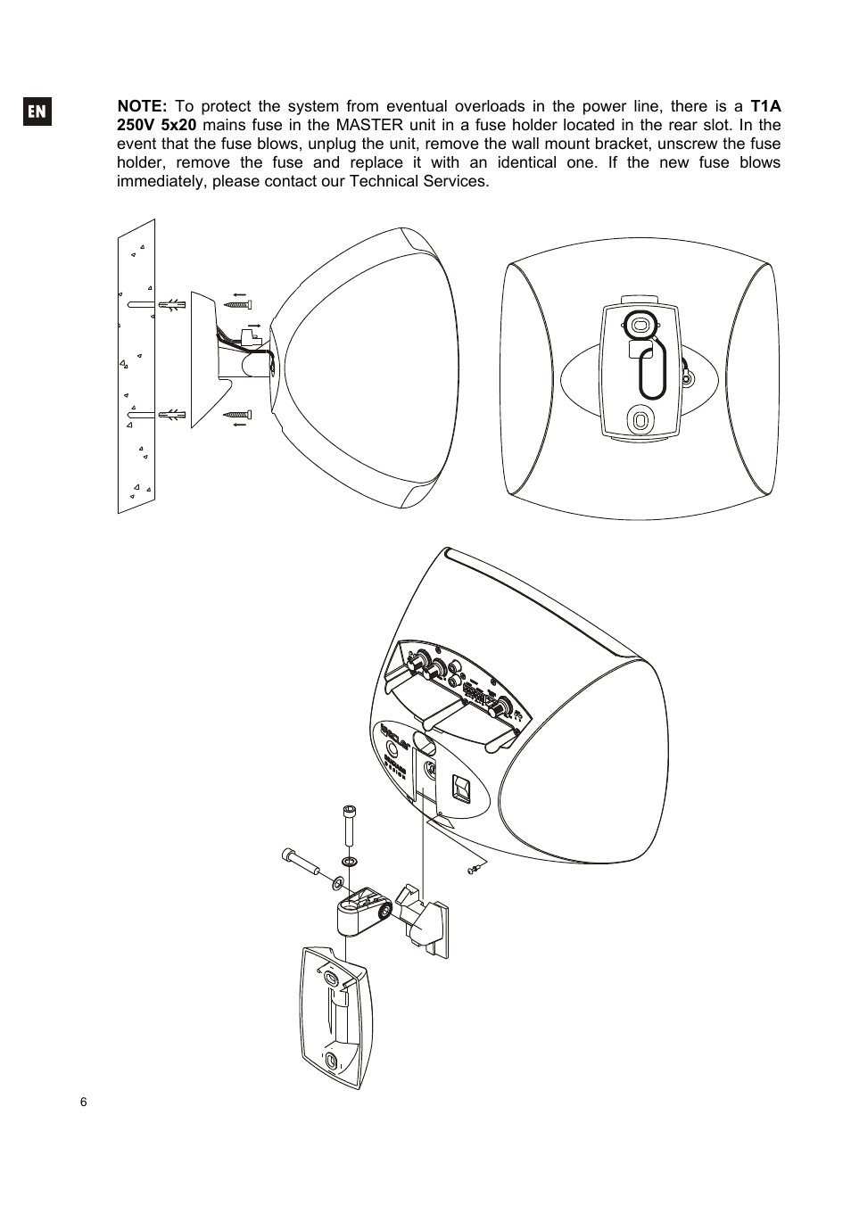 Ecler AUDEO106P User Manual | Page 6 / 28