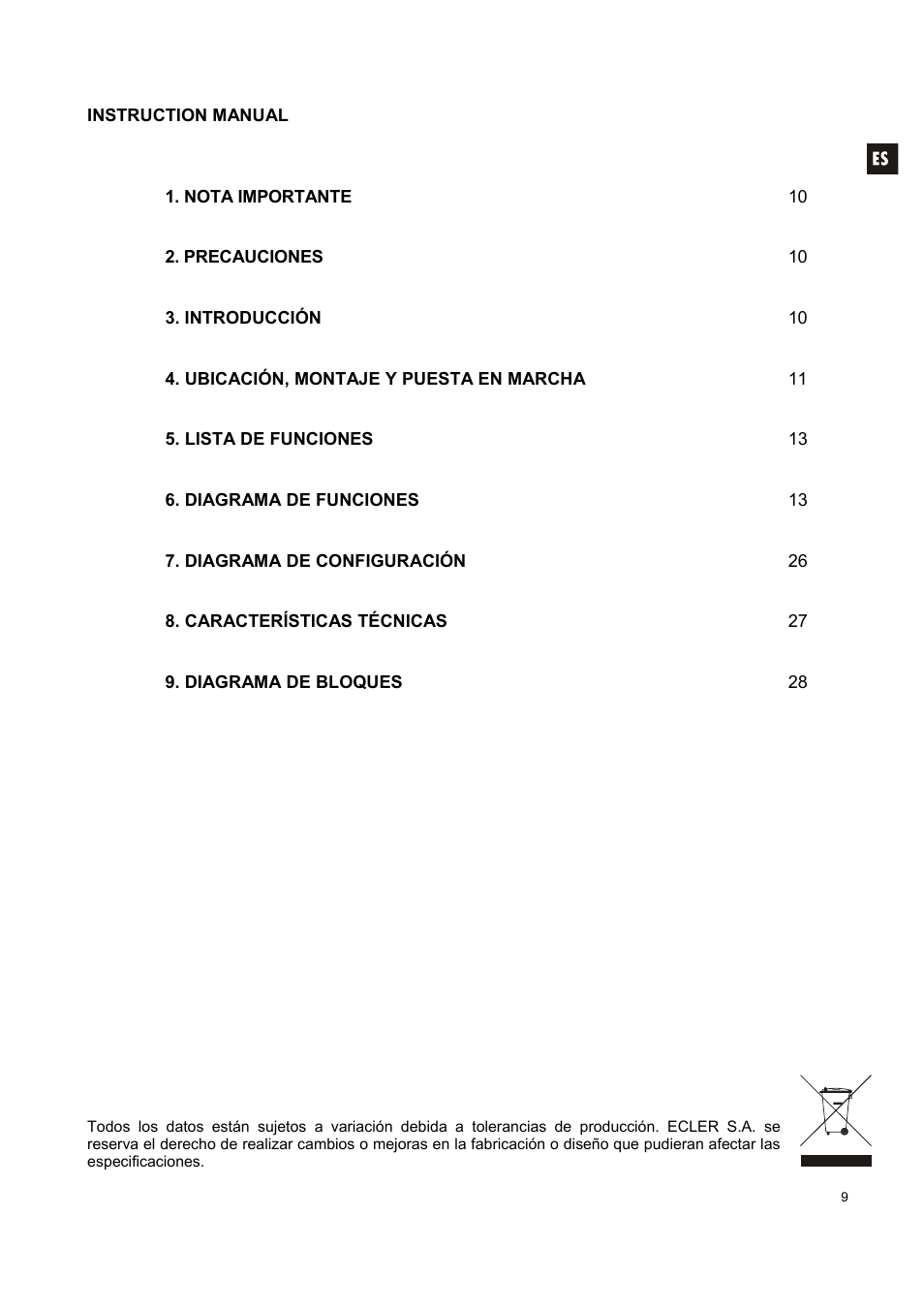 Ecler AUDEO106P User Manual | Page 9 / 28