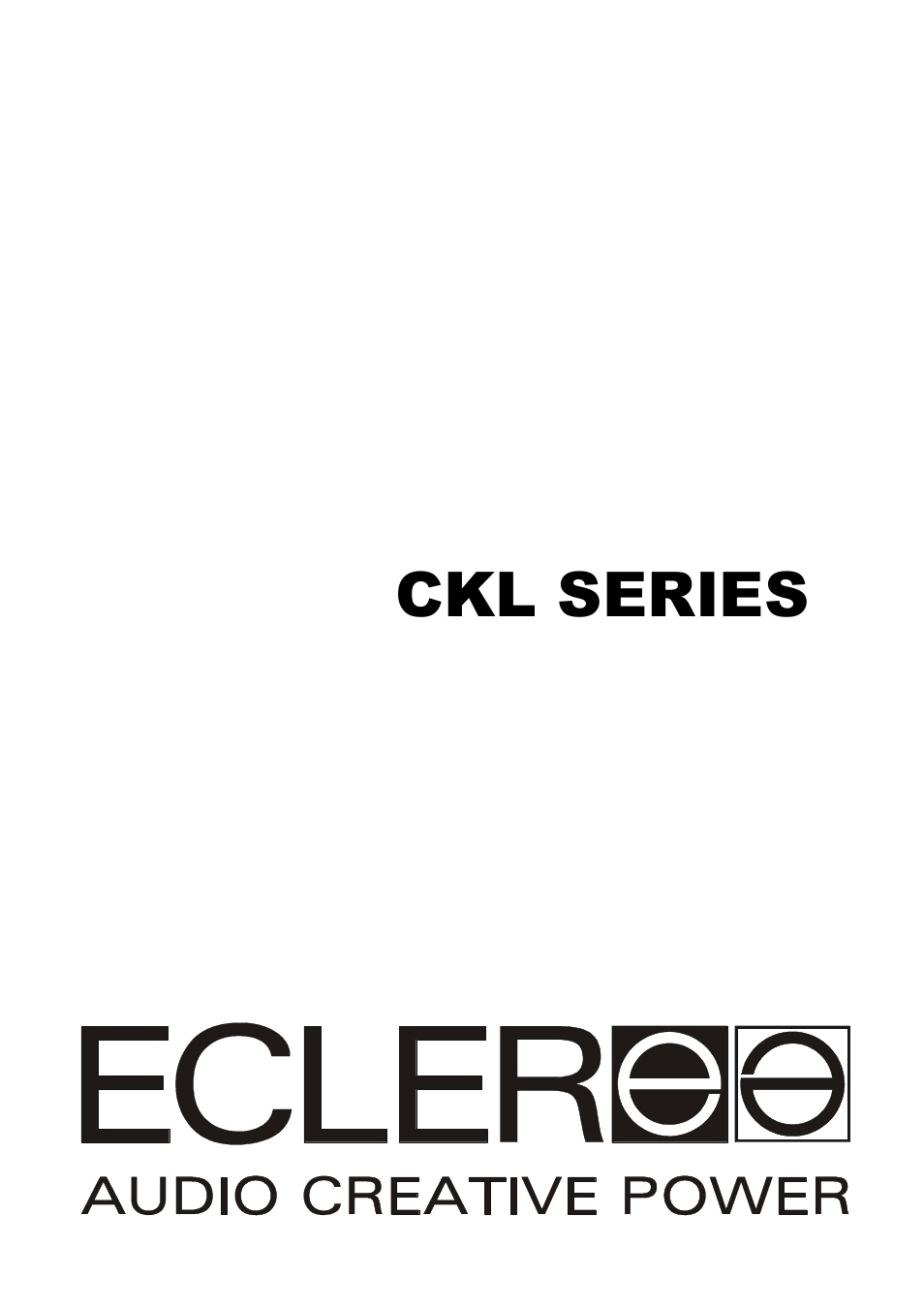 Ecler CKL SERIES User Manual | 48 pages