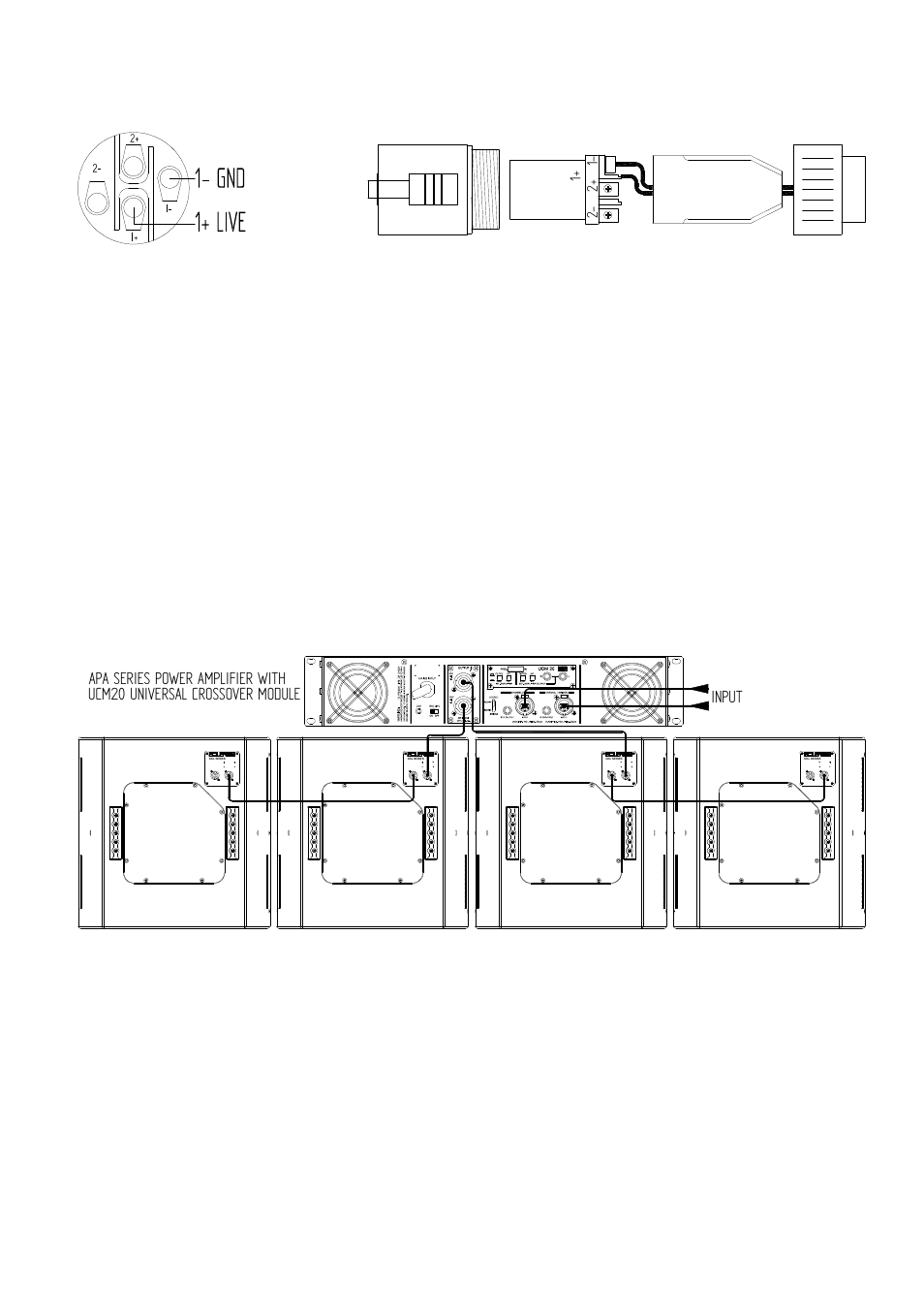 1+ 1- 2+ 2- live gnd n.c. n.c | Ecler CKL SERIES User Manual | Page 7 / 48